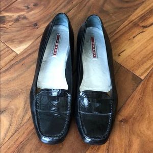 Black Prada flats